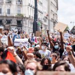 BLM protest Spain