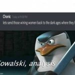 kowalski, analysis Meme Generator - Imgflip