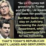 Liz Cheney vs. Matt Gaetz