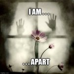 I Am Statement | I AM . . . . . . APART | image tagged in on the outside looking in,i am statement | made w/ Imgflip meme maker