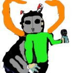 Carlos with trickys mask (transparent}