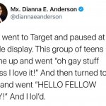 Target Pride display