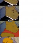 Tuxedo Winnie the Pooh Reversed meme