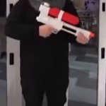 Swagger holding a gun meme