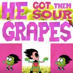 sour grapes meme