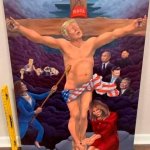 Trump Jesus mural