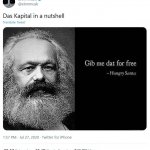 Karl Marx Hungry Santa
