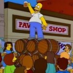 Homer Simpson "To Alcohol" meme
