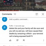 Earth TV curse for censoring me and allowing Trumpterrorists