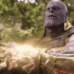 thanos power up GIF Template