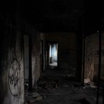 Dark abandoned building