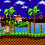 green hill zone act 1 | image tagged in green hill zone,tails,tails the fox,tails miles prower | made w/ Imgflip meme maker