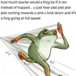 Frog running