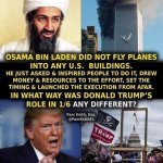 Osama Bin Laden Vs. Trump meme