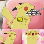 pikachu eating cake Meme Generator - Imgflip