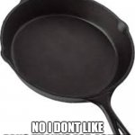 Pansexuals will understand | YES IM PANSEXUAL; NO I DONT LIKE PANS THANKS FOR ASKING | image tagged in pansexuals will understand | made w/ Imgflip meme maker