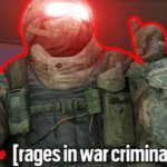 [rages in war criminal]