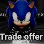 sonic trade offer