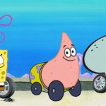 Spongebob Patrick and Squidward Convertibles