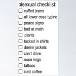 bisexual checklist