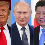 Enemies of American Democracy, Trump, Putin, Xi meme