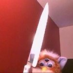 Furby with a Knife