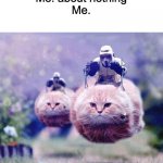 Storm Trooper Cats | Teacher: Why are you laughing
Me: about nothing
Me. | image tagged in storm trooper cats | made w/ Imgflip meme maker