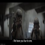 4 to 1 mandalorian scene stormtroopers