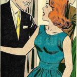 COMIC COUPLE TALKING 60'S