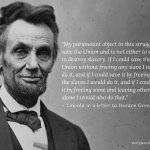 Lincoln on winning the Civil War