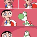 Toad Yoshi can’t unsee meme