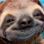 Extended happy sloth
