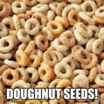 Lol | DOUGHNUT SEEDS! | image tagged in cheerios | made w/ Imgflip meme maker