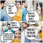 GIRLS BE LIKE I HAVE A BOYFRIEND..!! | image tagged in girls,be like,boyfriend,girlfriend,purse,memes | made w/ Imgflip meme maker