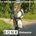 you in bonk distance ( your reason why) meme