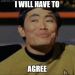 Sulu Agrees