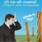 oh no my baguetts meme