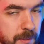 I accidentally took a screenshot at the perfect time so now we have a new meme template. ur welcome :) | My mom when a girl says hi to me: | image tagged in jacksepticeye stare | made w/ Imgflip meme maker