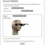 Banned From Roblox Meme Generator Imgflip - roblox quote generator