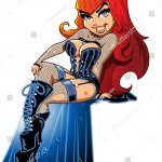 Sexy redhead witch