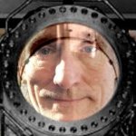 Karl Gregory Jones in a Gnomon Algorithm Lair, Grinning