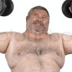 fat man lifting
