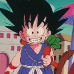 goku with a carrot