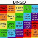 LGBTQ bingo meme