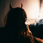 Devil Gal Smoking