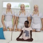 Black guy 5 white girls