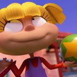 Angelica holding Tommy's ball (Rugrats 2021)