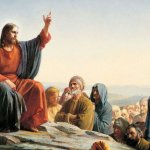 Jesus preaching