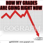 Going down | HOW MY GRADES ARE GOING RIGHT NOW | image tagged in going down | made w/ Imgflip meme maker