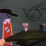 Tom and Jerry Nibbles Surprised